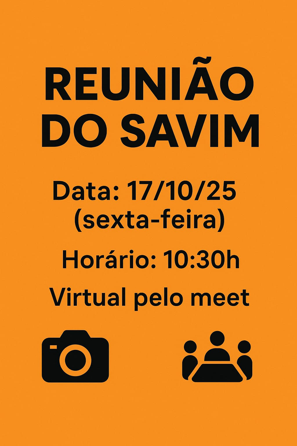 ⚠️ REUNIÃO DO SAVIM 📢