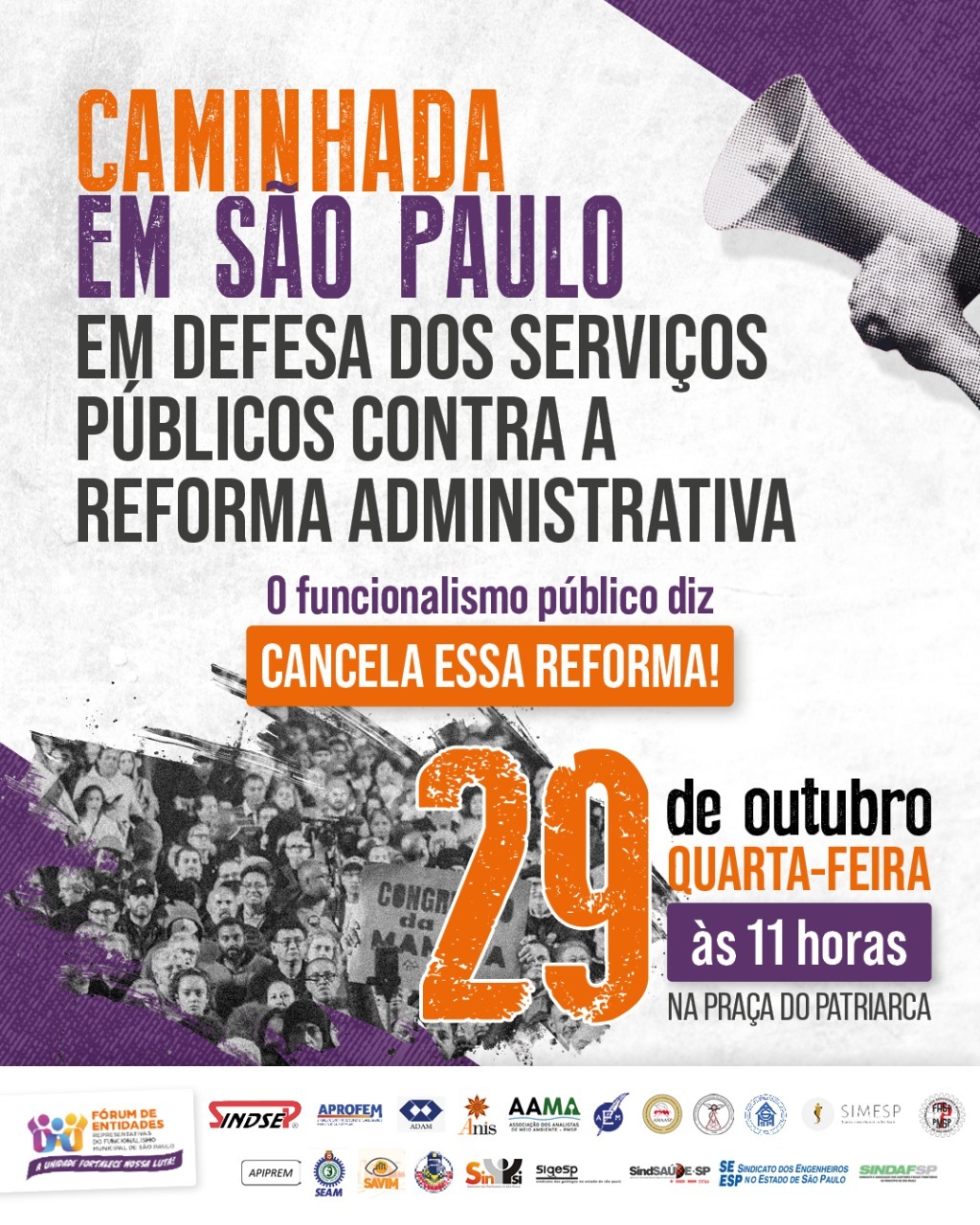 CAMINHADA EM FUNÇÃO DO FUNCIONALISMO Público