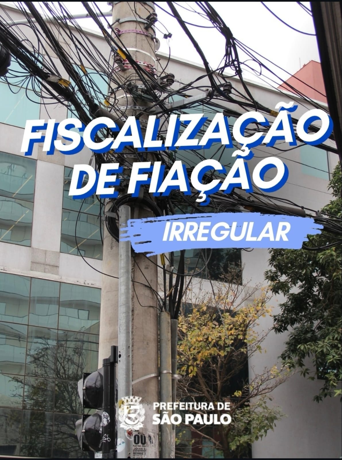 🚨 Fiação irregular é alvo de fiscalização em São Paulo!